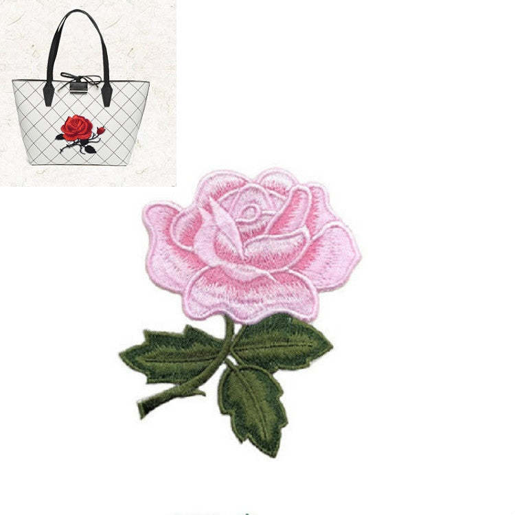 玫瑰花系列刺繡貼DIY禮服旗袍補丁貼