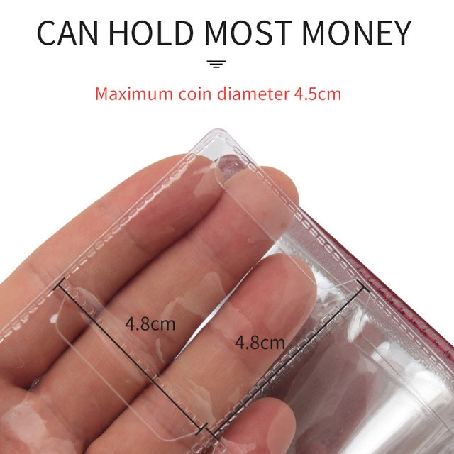 150格 皮革俄語封面錢幣收藏冊古幣銀元紀念幣收納夾