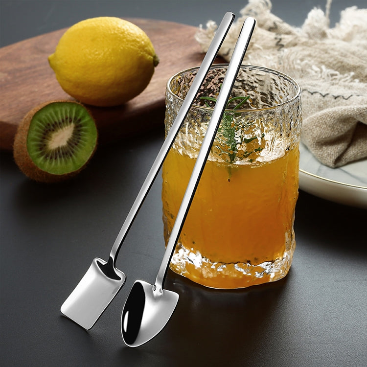 2件一賣 不銹鋼勺子創意咖啡勺酒吧冰勺鍍金長柄攪拌勺