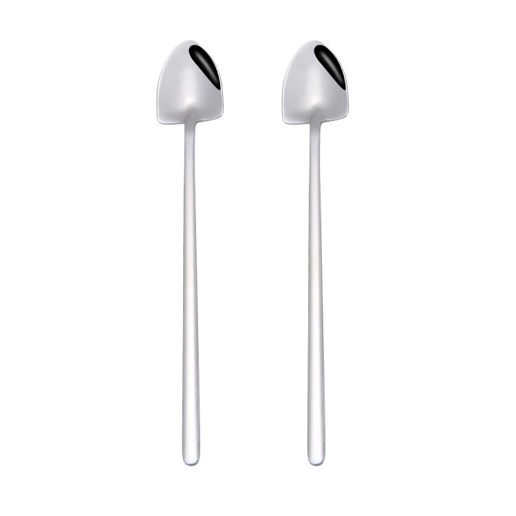 2件一賣 不銹鋼勺子創意咖啡勺酒吧冰勺鍍金長柄攪拌勺