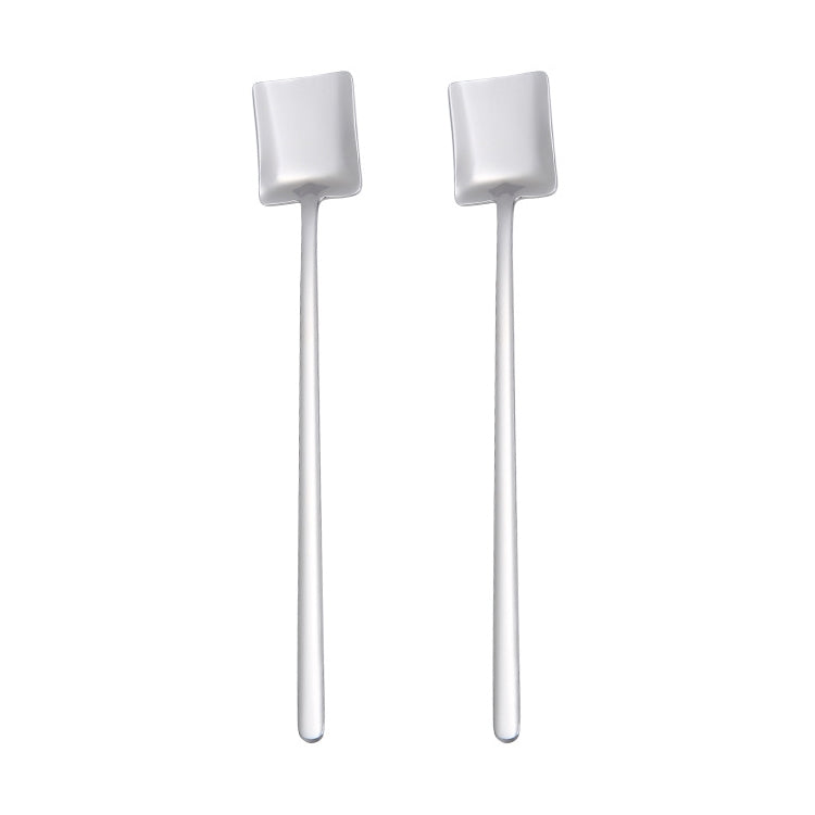 2件一賣 不銹鋼勺子創意咖啡勺酒吧冰勺鍍金長柄攪拌勺