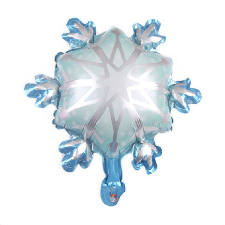 5個賣雪花造型節日裝飾鋁膜氣球