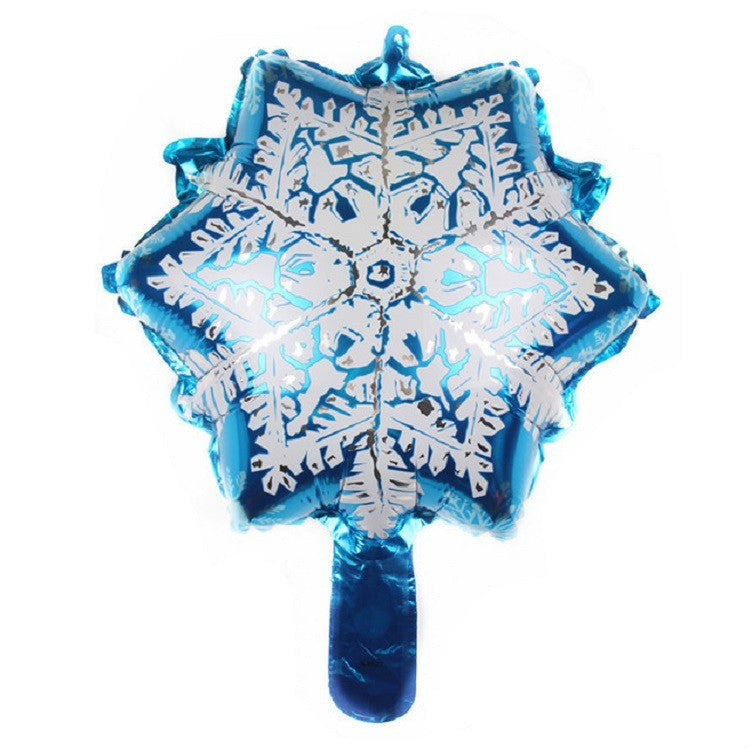 5個賣雪花造型節日裝飾鋁膜氣球