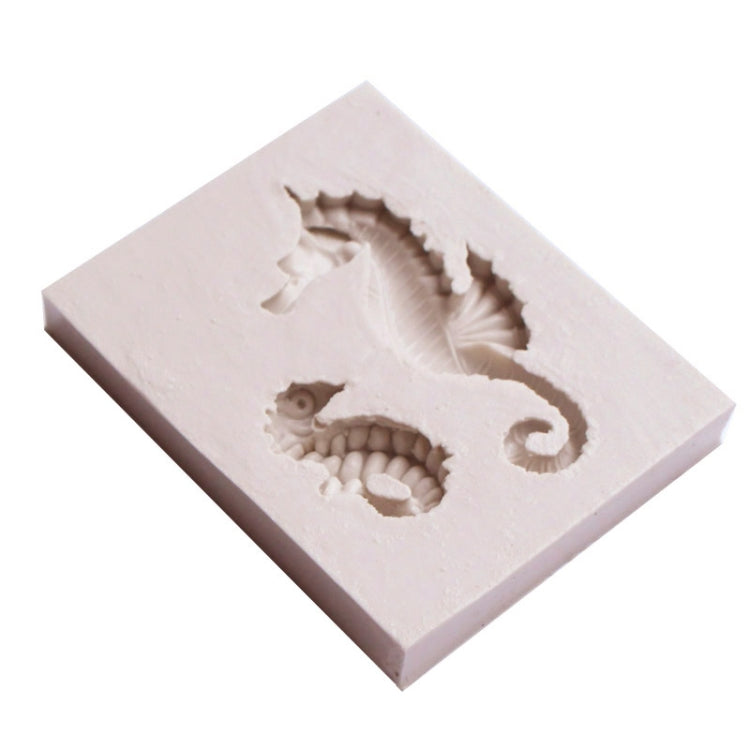 2件一賣 海馬DIY造型模 翻糖硅膠蛋糕巧克力模具烘焙工具