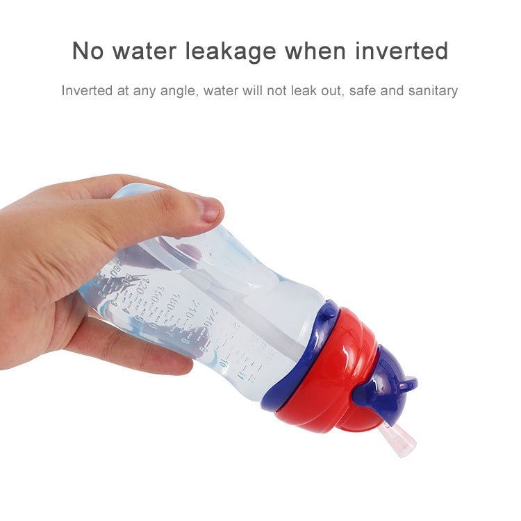 嬰兒卡通背帶便攜式吸管水杯杯餵奶瓶