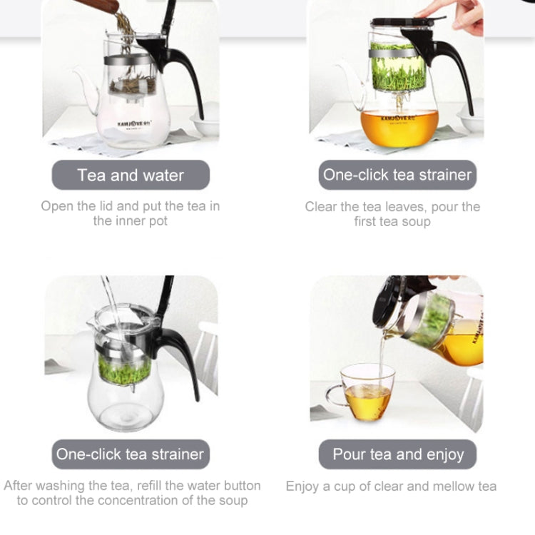 金灶 飄逸杯泡茶壺辦公花茶壺耐熱玻璃茶具