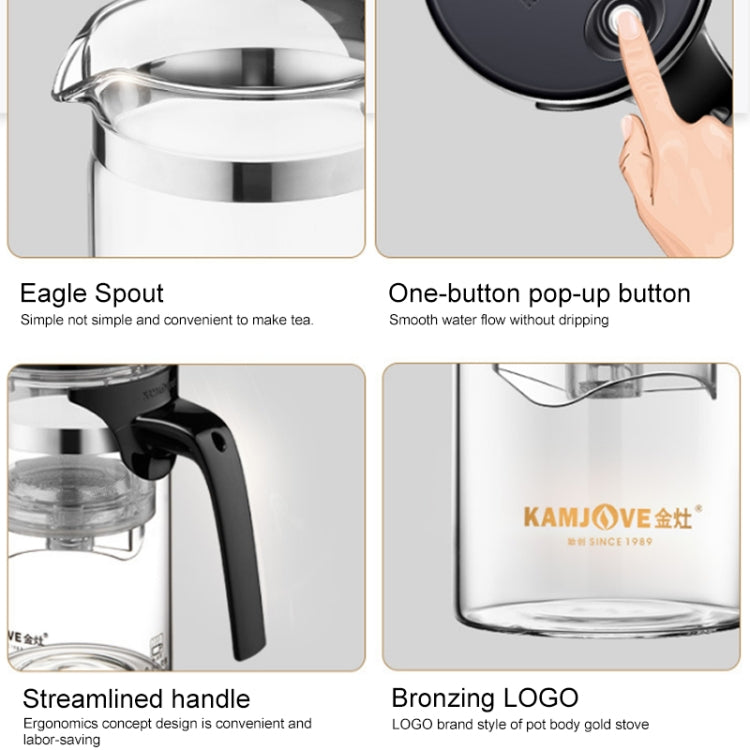 金灶 飄逸杯泡茶壺辦公花茶壺耐熱玻璃茶具