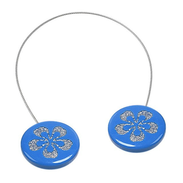 2個一賣 簡約現代磁鐵鋼絲窗帘扣磁性免安裝窗帘綁帶系帶 鋼絲窗帘掛鈎