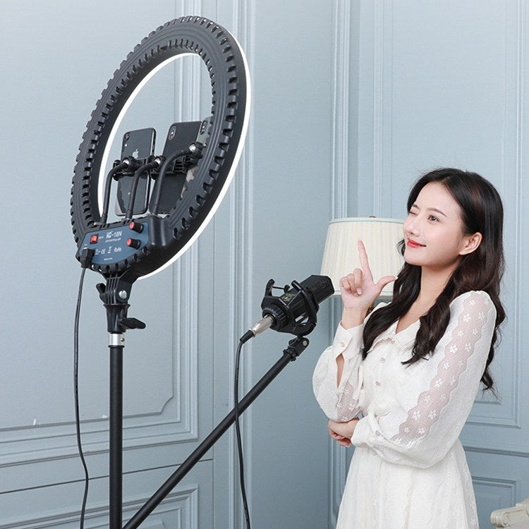 18寸 HQ-18N 直播補光燈網紅主播美顏手機自拍環形led打光燈，歐規