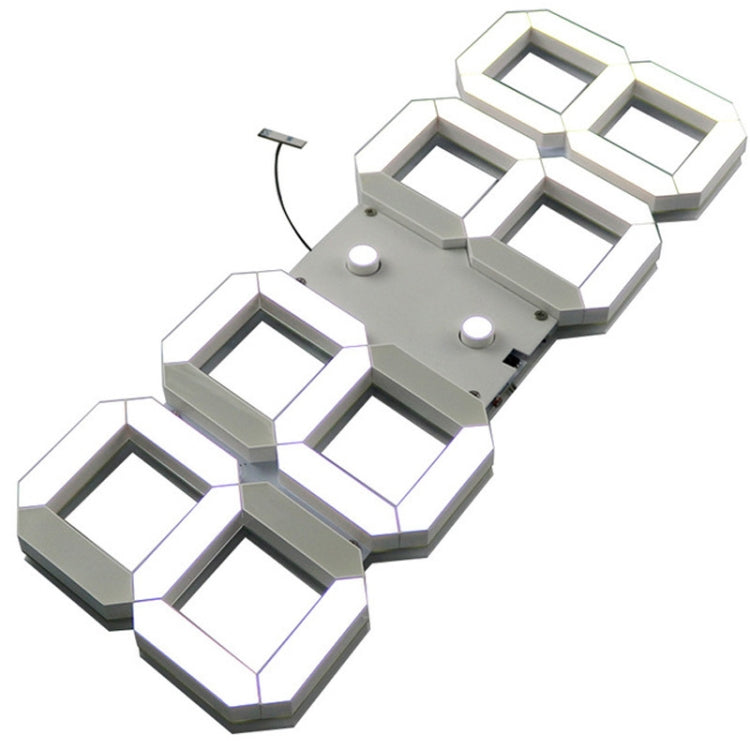 LED數字鐘客廳壁掛鐘創意WIFI鐘錶美規