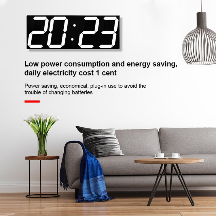 LED數字鐘客廳壁掛鐘創意WIFI鐘錶美規