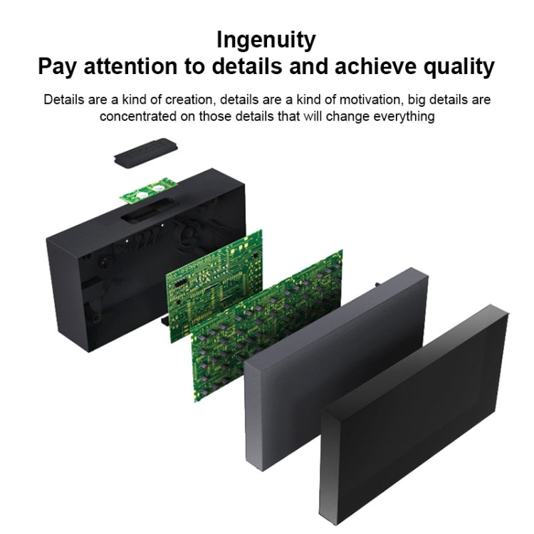 数字电子鬧鐘創意LED台鐘美規