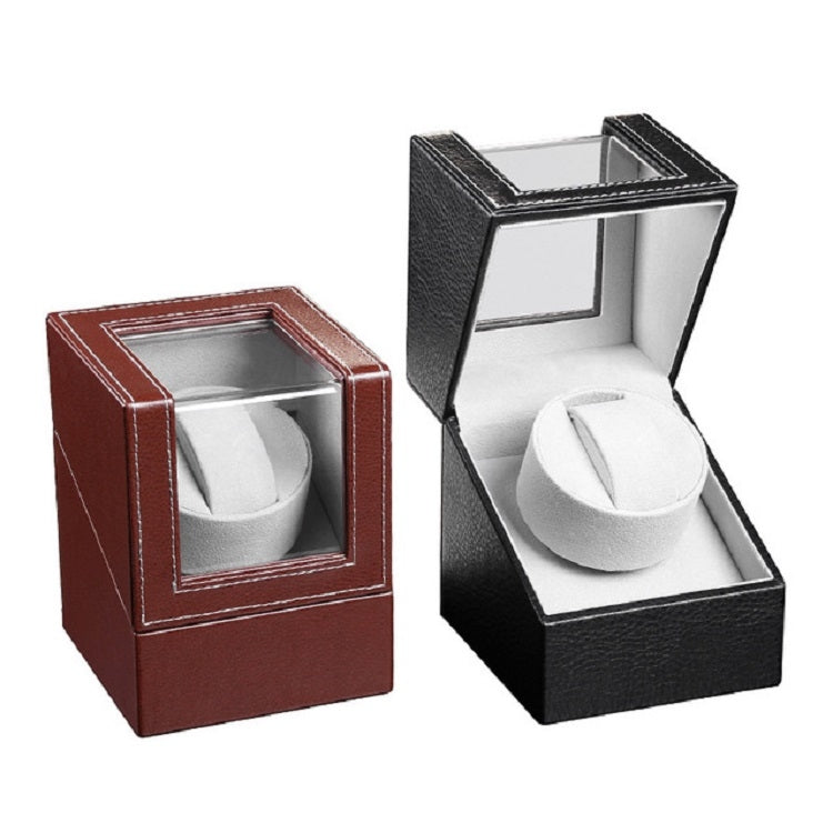 皮革單隻手錶盒電動馬達晃表器自動搖表器，美規