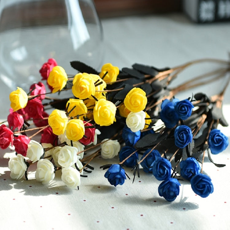 仿真玫瑰花蕾婚禮裝飾插花派對家居裝飾