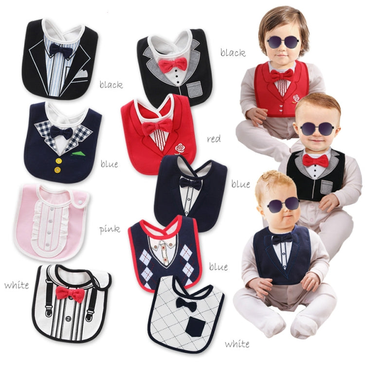 伴郎口水巾兒童假紳士領結個性防水圍嘴