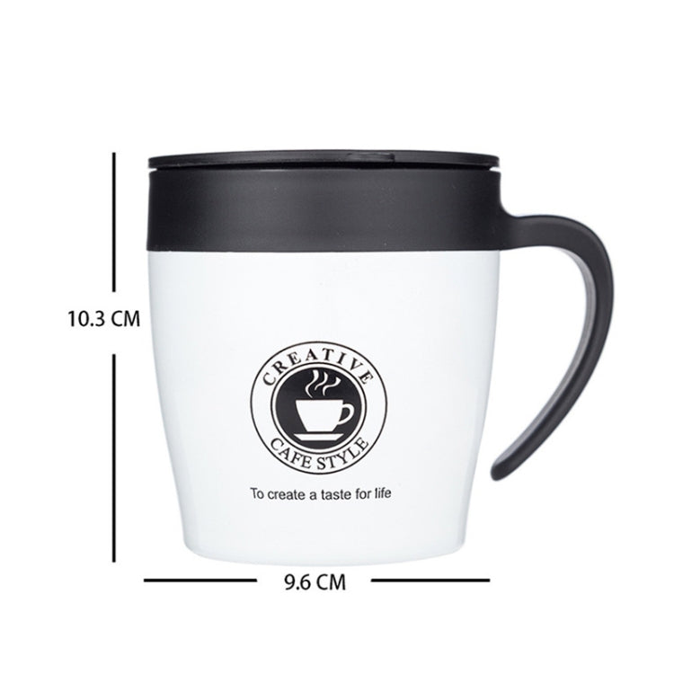 手拿咖啡杯不銹鋼保溫杯水杯辦公室商務便捷馬克杯