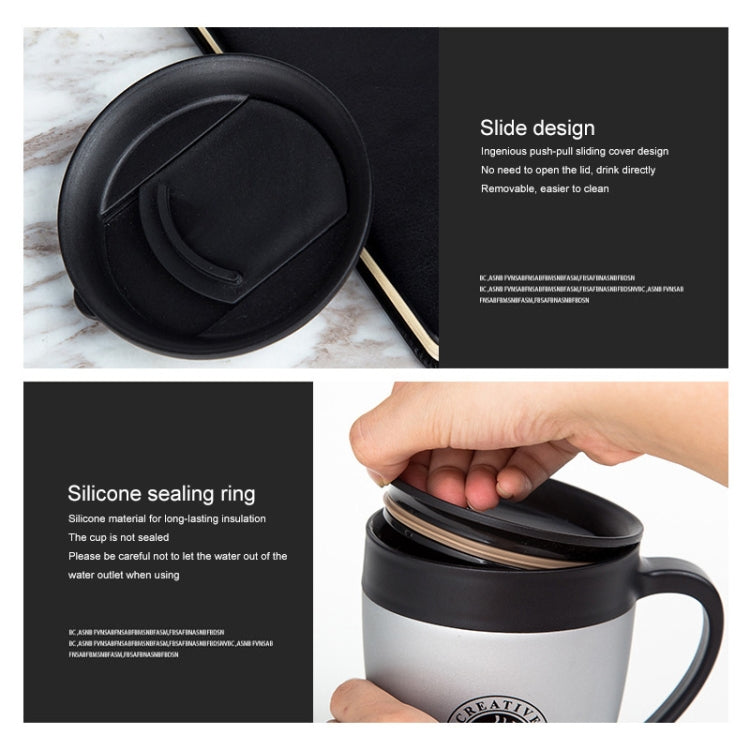 手拿咖啡杯不銹鋼保溫杯水杯辦公室商務便捷馬克杯