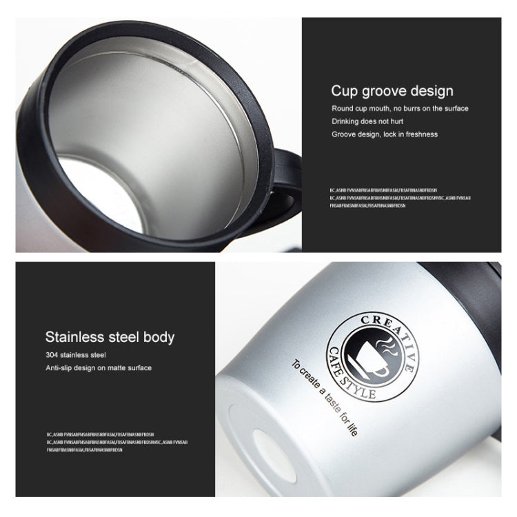 手拿咖啡杯不銹鋼保溫杯水杯辦公室商務便捷馬克杯