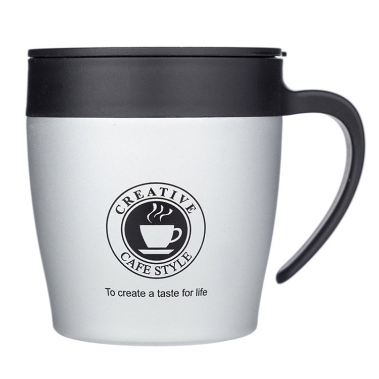 手拿咖啡杯不銹鋼保溫杯水杯辦公室商務便捷馬克杯