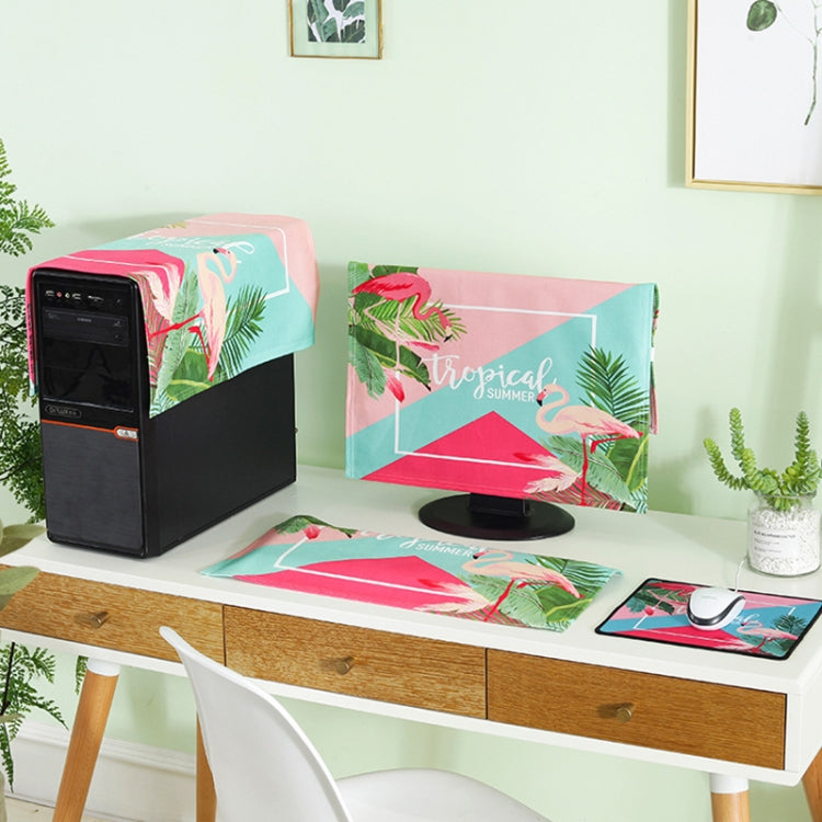 三件套簡約台式電腦防塵套