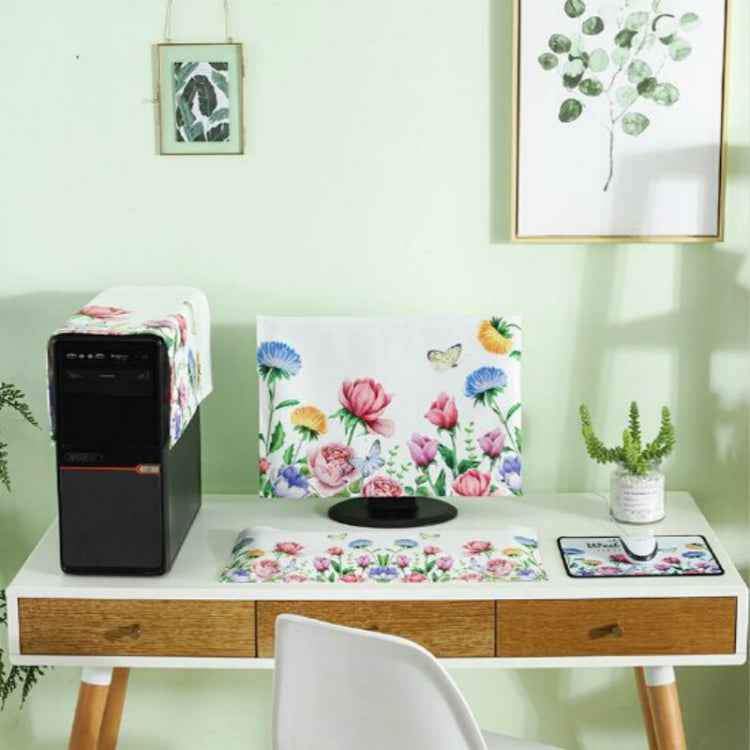 三件套簡約台式電腦防塵套