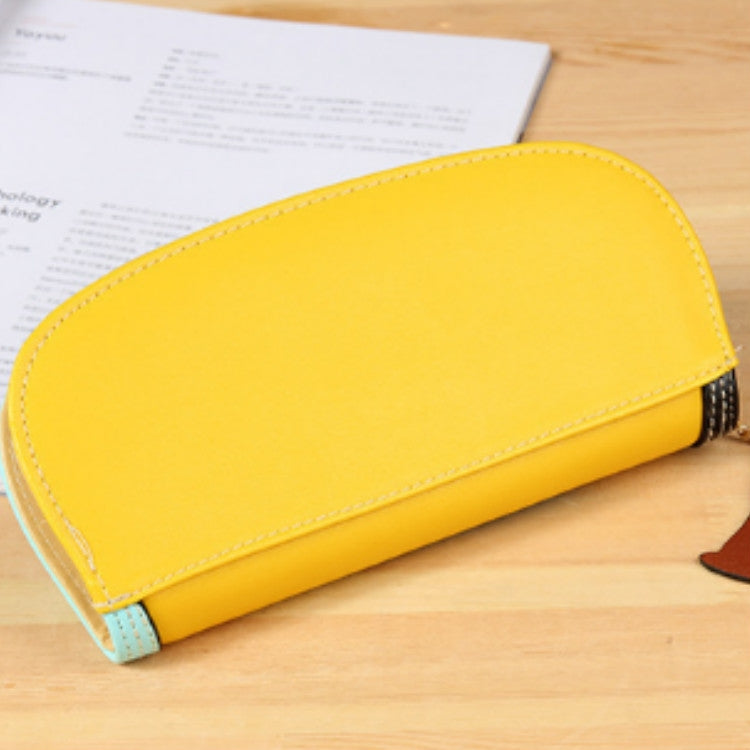 可愛拼接拉鏈小狗錢包長款手拿包女士錢包