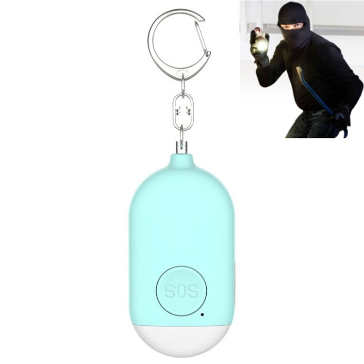 130分貝 IP44防水 充電款防狼報警器手電筒智能個人報警器 英文包裝