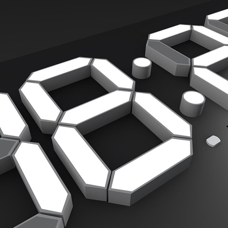 創意掛鐘鬧鐘簡約遙控萬年曆电子時鐘 美規