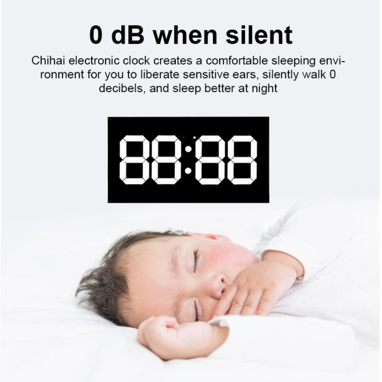 創意掛鐘鬧鐘簡約遙控萬年曆电子時鐘 美規