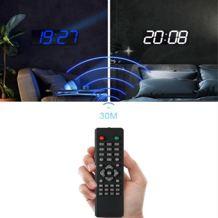 牆貼LED壁掛鐘裝飾鍾創意亞克力鏡面鐘錶美規