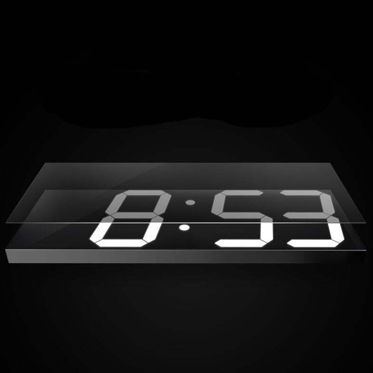 牆貼LED壁掛鐘裝飾鍾創意亞克力鏡面鐘錶美規