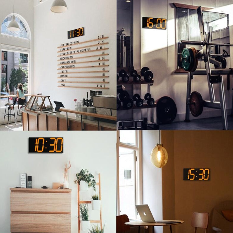 牆貼LED壁掛鐘裝飾鍾創意亞克力鏡面鐘錶美規