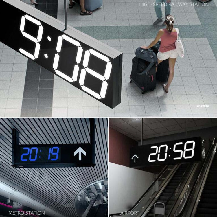 牆貼LED壁掛鐘裝飾鍾創意亞克力鏡面鐘錶美規