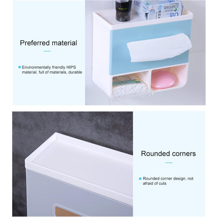 衛生間免打孔紙巾架抽紙盒