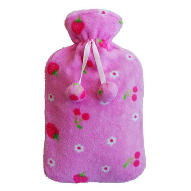 熱水瓶純色針織蓋（無熱水瓶）充水熱水袋天鵝絨包軟針織