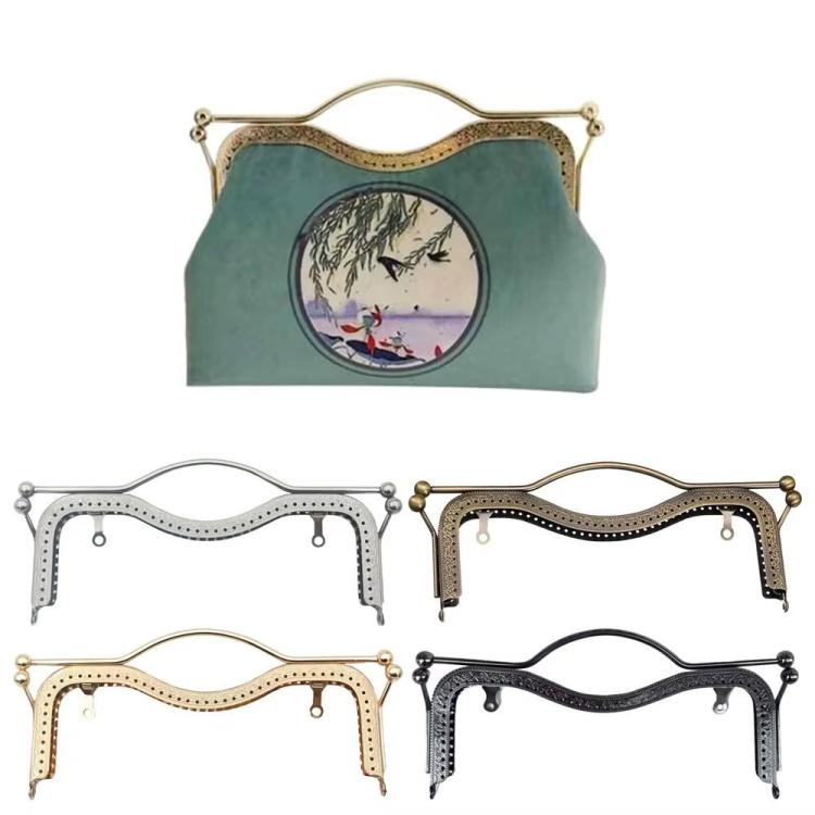 20.5cm Concave Waist Embossed Lip Handle Luggage Hardware Accessories