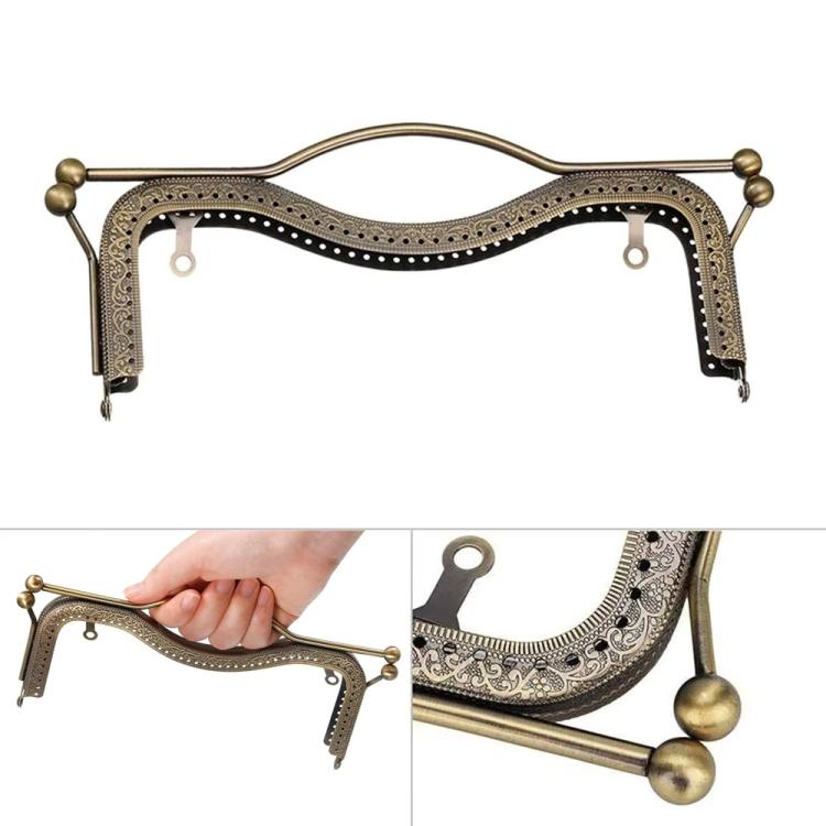 20.5cm Concave Waist Embossed Lip Handle Luggage Hardware Accessories