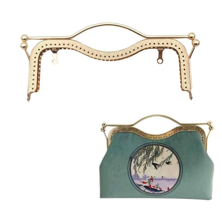 20.5cm Concave Waist Embossed Lip Handle Luggage Hardware Accessories