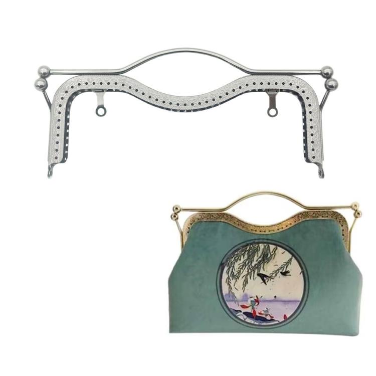 20.5cm Concave Waist Embossed Lip Handle Luggage Hardware Accessories