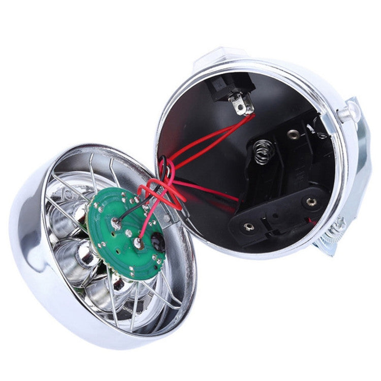 3 LED復古自行車前燈夜騎安全警示燈