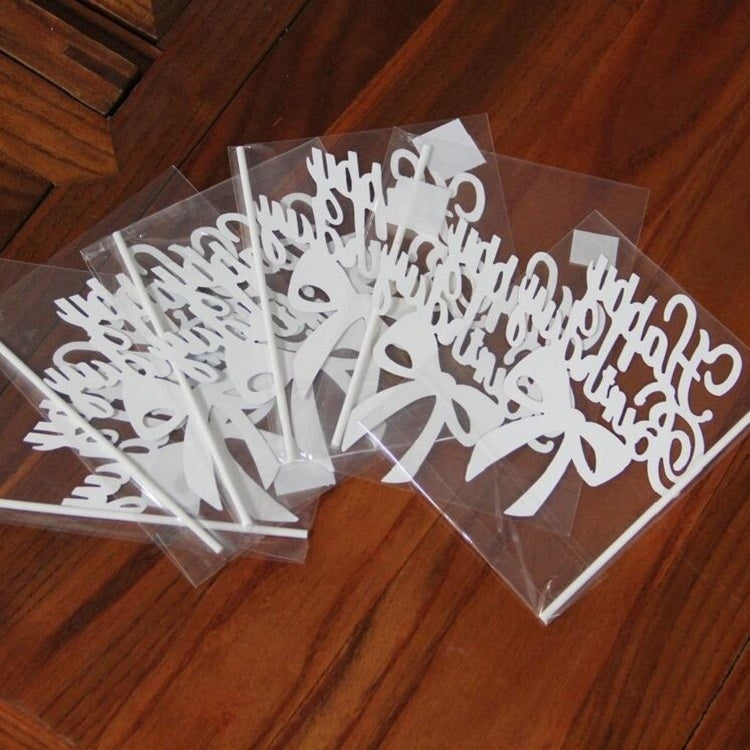 10個賣雕刻蛋糕甜品插牌派對布置裝飾用