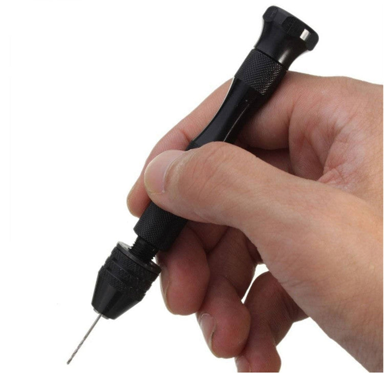 11合一 迷你手動鑽含鑽頭塑料核桃文玩打孔工具