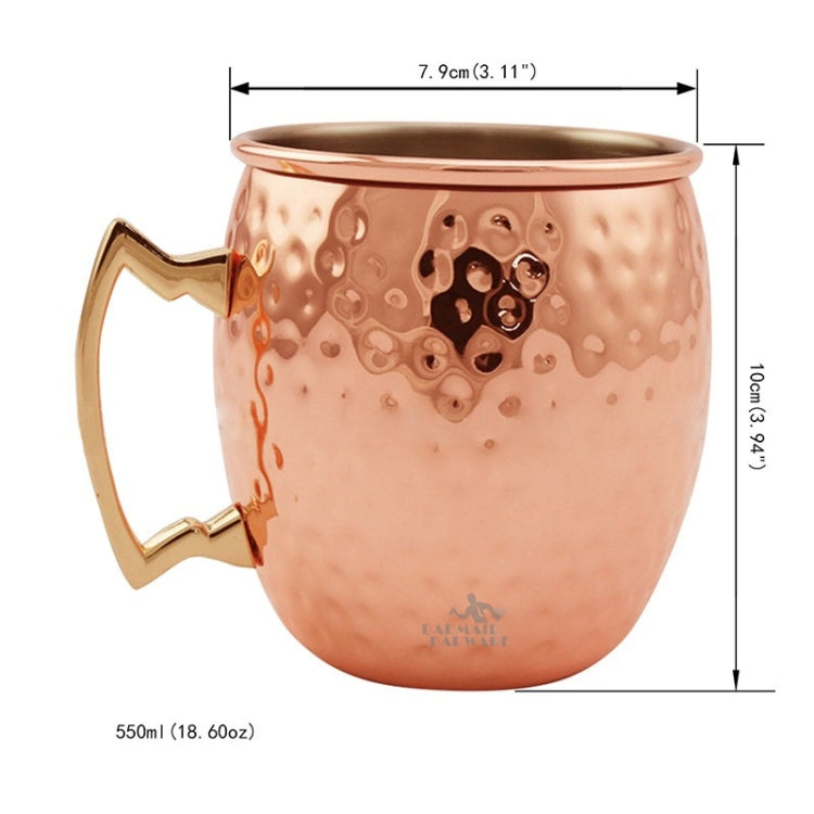 Copper Plating Stainless Steel Mug Cocktail Glass Beer Mug