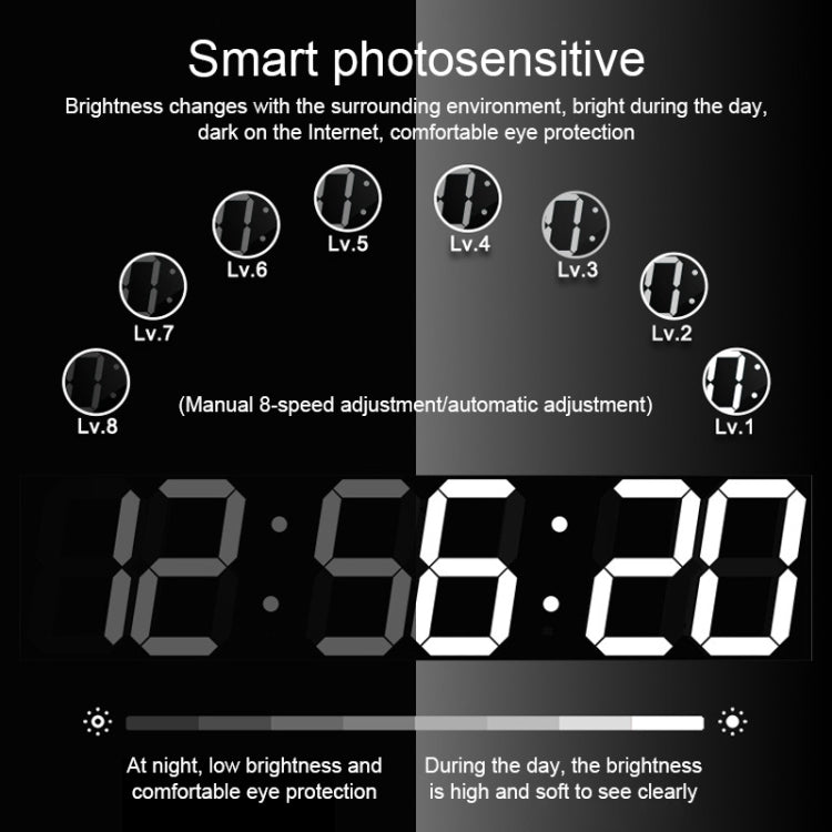 多功能LED掛鐘創意數字鐘錶