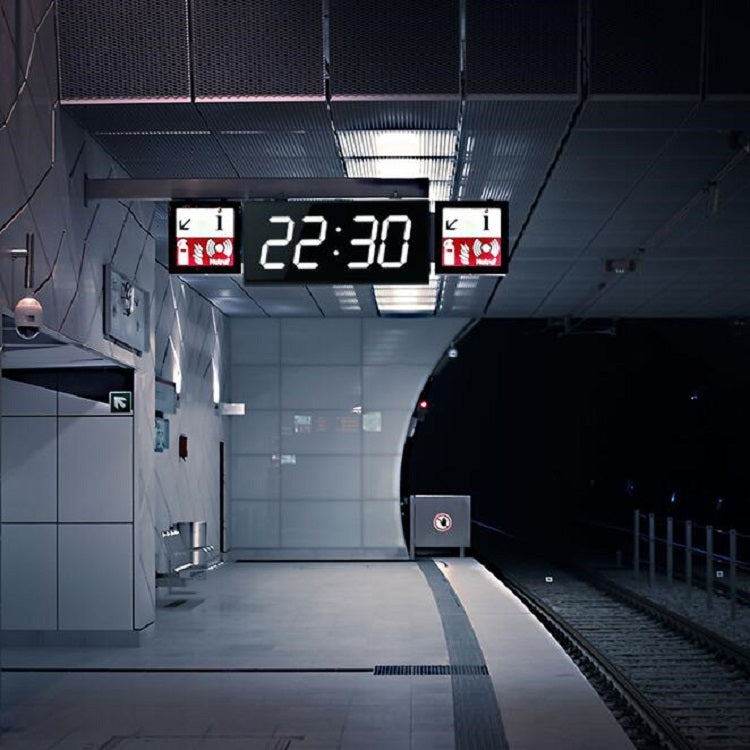 LED大屏数字電子鐘遙控雙面掛鐘