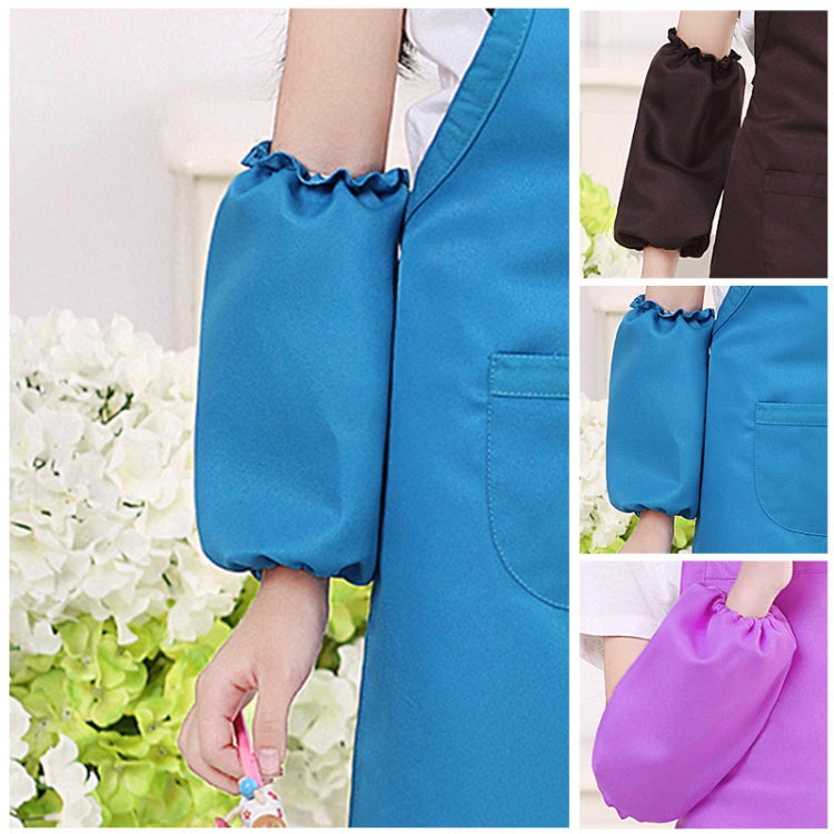 兒童卡通青蛙圍裙畫畫衣袖套罩衣