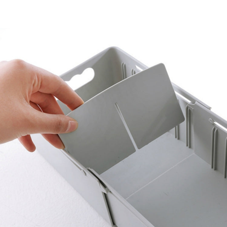 可伸縮可調節三格內褲襪子收納盒