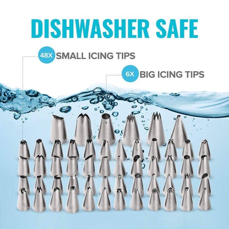 106合一 蛋糕轉檯套裝不銹鋼裱花嘴蛋糕裱花烘焙工具