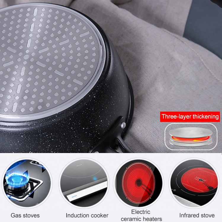 加厚底麥飯石家用小煎鍋不粘鍋平底深煎鍋