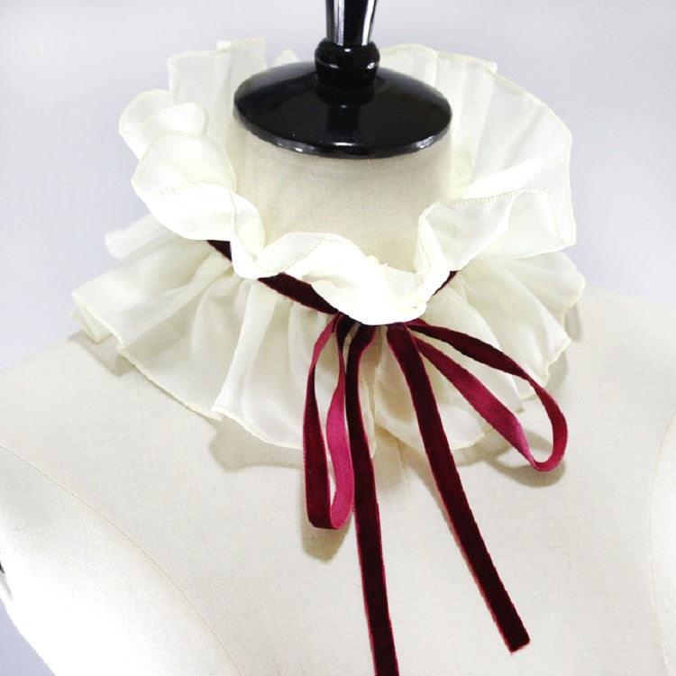 雪紡拉夫領服裝配飾假領子